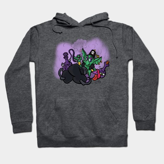 Hookah Gremlin Hoodie by BowlerHatProductions